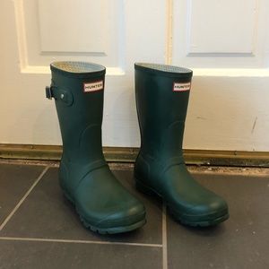 Green hunter boots
